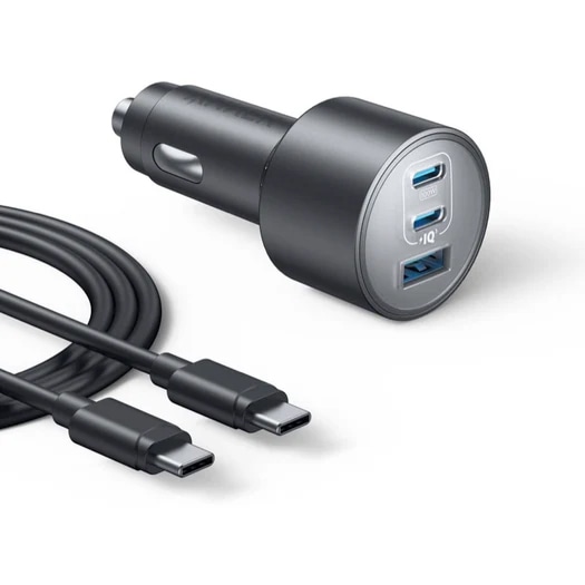 Anker Nano Car Charger (167.5W 3 Ports) with USB-C & USB-C P[u O[