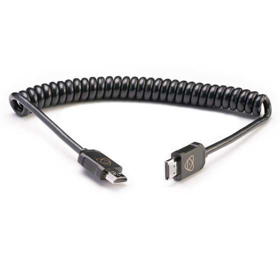 ATOMFLEX PRO HDMI COILED CABLE (Full to Full 40cm) HDMI2.0ΉP[u