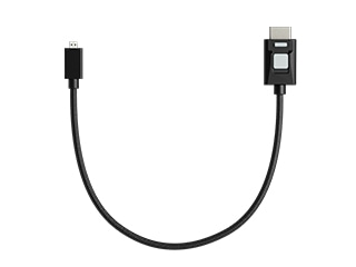 4kP60 Locking HDR Micro to Full HDMI 30cm High Speed Cable