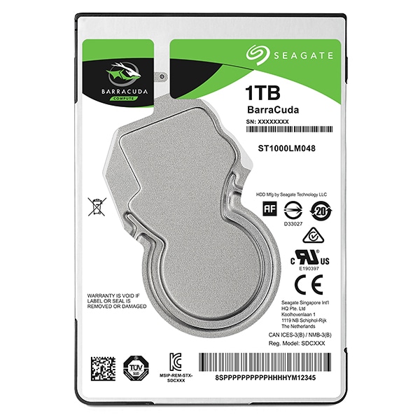 Seagate BarraCuda 2.5 1TB HDDn[hfBXN [J[2Nۏ SATA 6.0Gb/s 128MB 5400rpm ST1000LM048