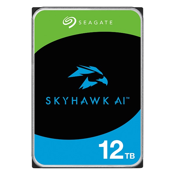 Seagate SkyHawk AI 3.5 12TB HDD (CMR) [J[5Nۏ 256MB 7200rpm lbg[N rfI R[_[ AIΉNVRVXepST12000VE001