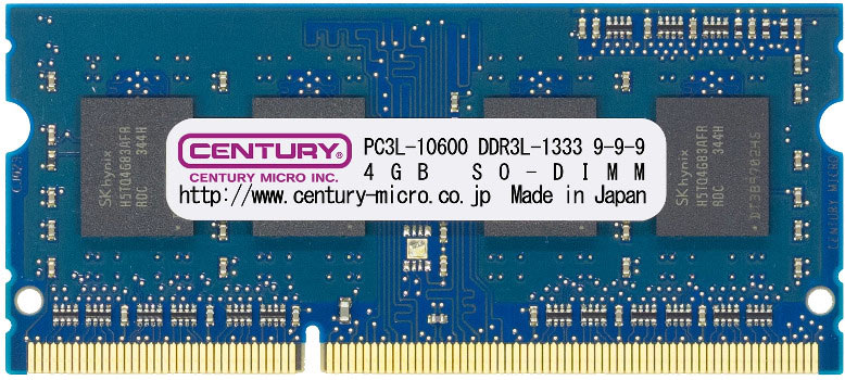 m[gp PC3L-10600/DDR3L-1333 4GB 204pin SODIMM 1.5/1.35Vp {