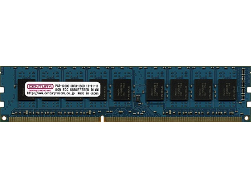 T[o[/WSp PC3-12800/DDR3-1600 8GB 240pin unbuffered DIMM ECCt {