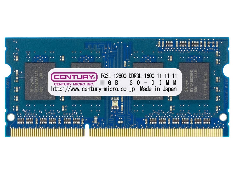 m[gp PC3L-12800/DDR3L-1600 4GB kit(2GBx2) 204pin SODIMM 1.5/1.35Vp {