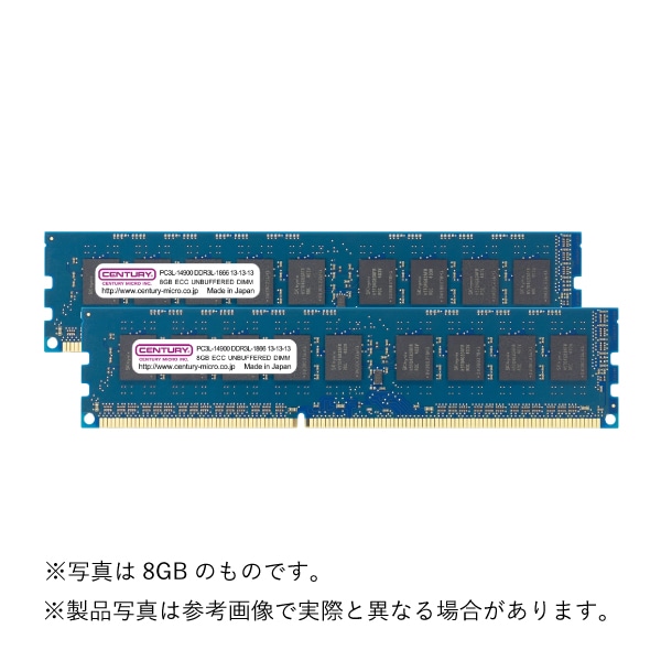 T[o[/WSp PC3L-14900/DDR3L-1866 8GB kit(4GBx2) 240pin ECC UDIMM 1.5V/1.35Vp {