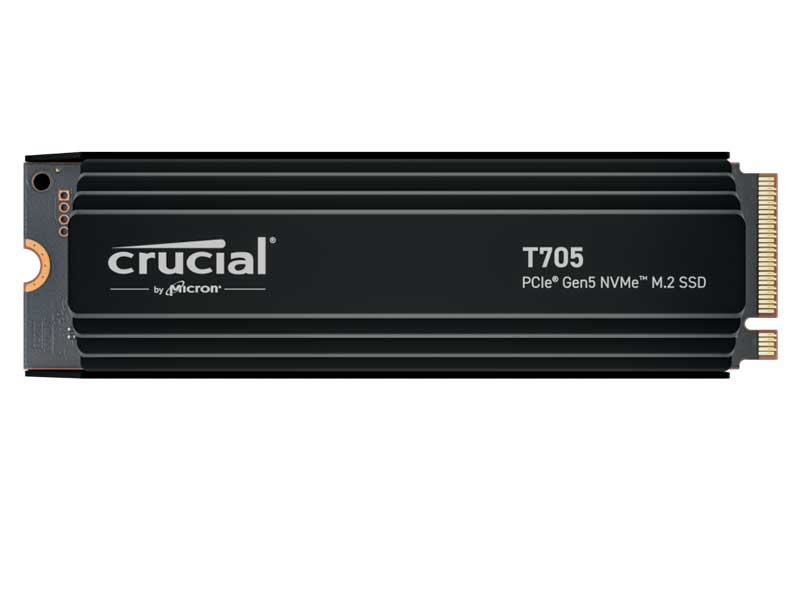 Crucial T705V[Y M.2 2280 SSD PCIe Gen5 4TB 5Nۏ q[gVNt CT4000T705SSD5-JP