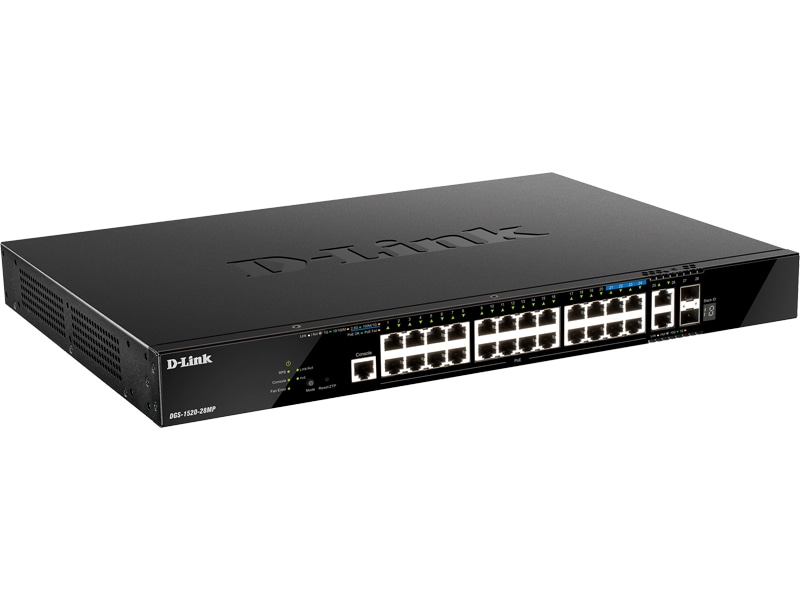 DGS-1520-28MP MKrbgL3X^bJuX}[gProXCb`A10/100/1000BASE-T(PoE+)×20A100/1000/2.5GB BASE-T(PoE+)×4A1000/10G BASE-T×2A10G SFP+Xbg×2