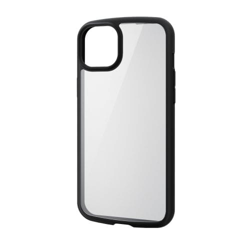 iPhone 15 PluspnCubhP[X/TOUGH SLIM LITE/t[J[/wʃNA/XgbvV[gt/ubN