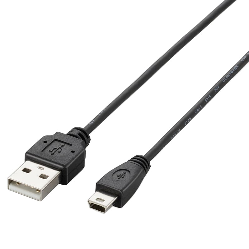 USB2.0P[u/A-miniB^Cv/ɍ/0.5m/ubN