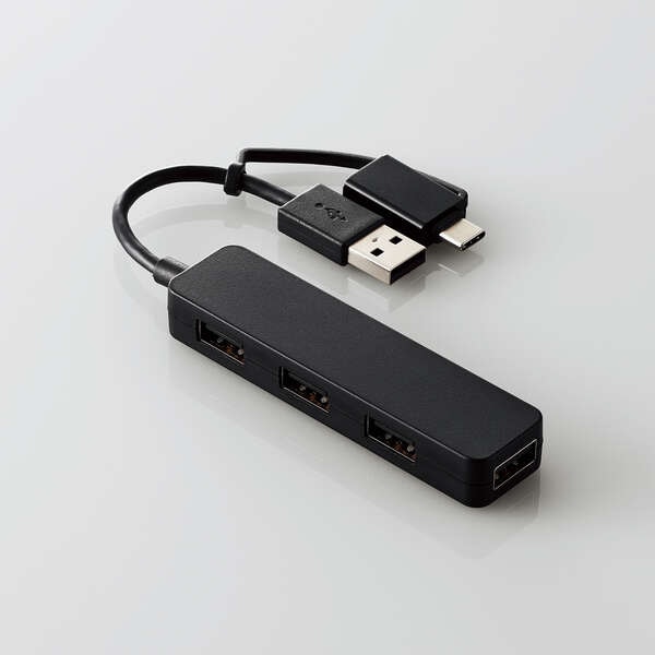 USB HUB2.0/Type-CϊA_v^t/Jtf/oXp[/4|[g/ubN