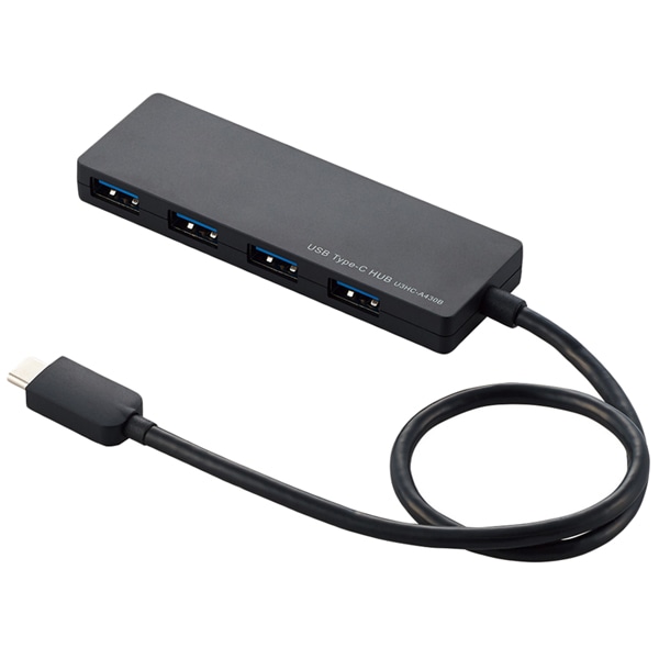 USB3.1(Gen1)HUB/Type-C/AX4|[g/oXp[/30cmP[u/ubN