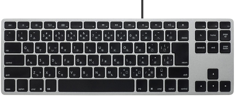 Matias Wired Aluminum Tenkeyless keyboard for Mac - Space Gray {z