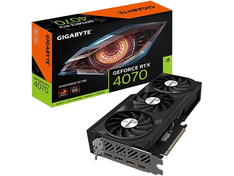 NVIDIA GeForce RTX4070 GDDR6X 12GB OtBbN{[h 2Nۏ GV-N4070WF3OC-12GD