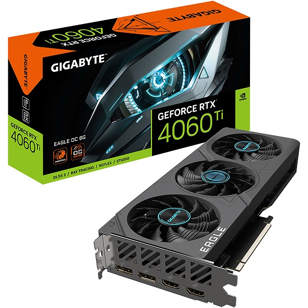 GeForce RTX 4060 Ti GDDR6 8GB OtBbN{[h 2Nۏ GV-N406TEAGLE OC-8GD