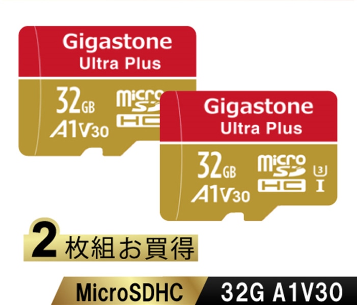 Ultra PlusV[Y microSDHCJ[h 32GB 2Zbg Class10 UHS-I U3 V30 A1 őǍ100MB/s