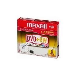 f[^pDVD+RW 1-4{ 4.7GB 1^P[X5pbN v^u