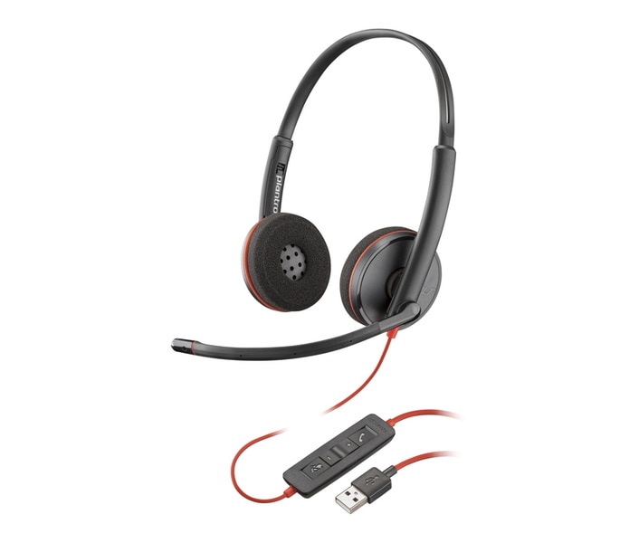 Poly Blackwire 3220 Stereo USB-A Headset (Bulk)