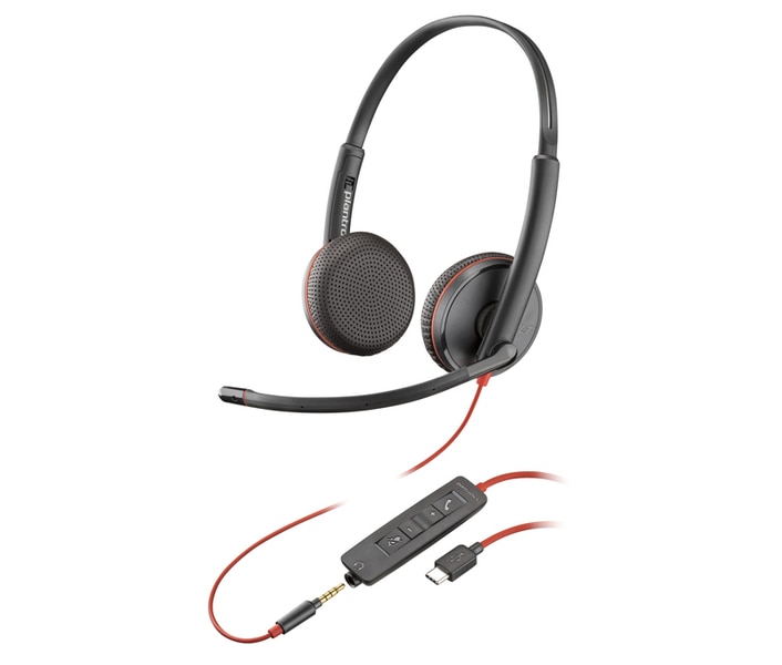 Poly Blackwire C3225 Stereo USB-C Headset