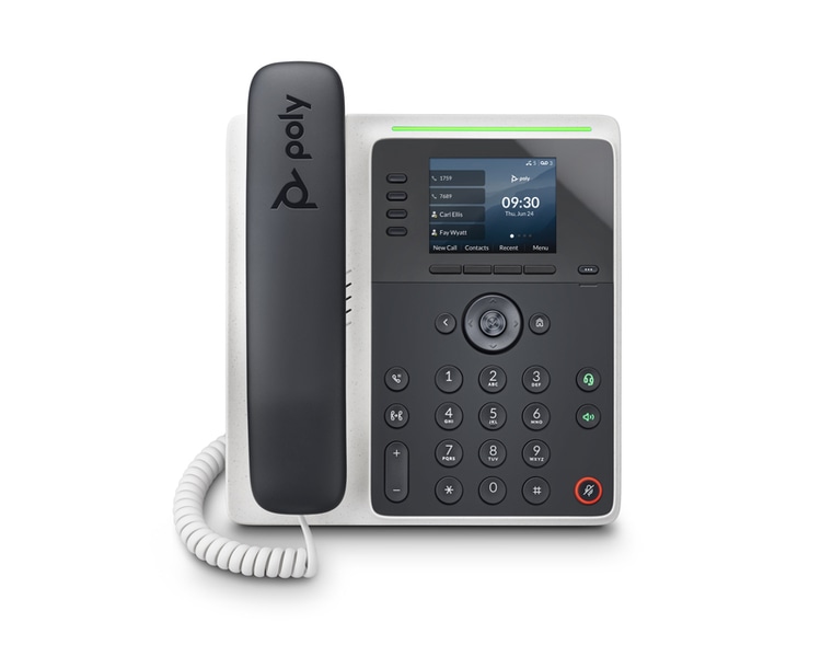 Poly Edge E220 IP Phone and PoE-enabled