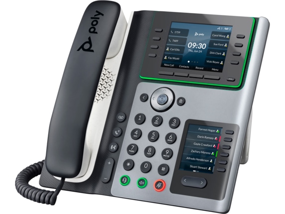 Poly Edge E450 IP Phone and PoE-enabled