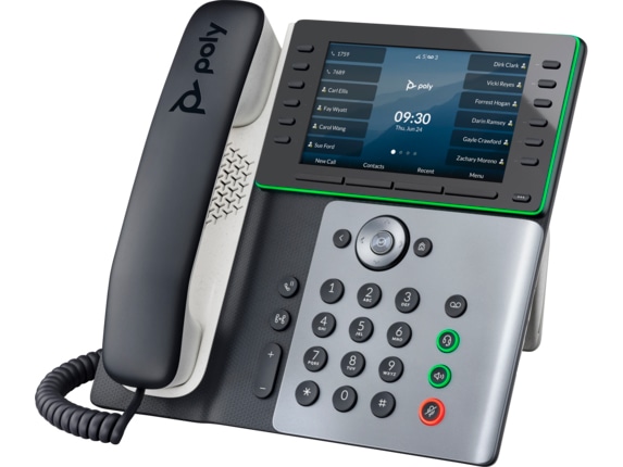 Poly Edge E550 IP Phone and PoE-enabled