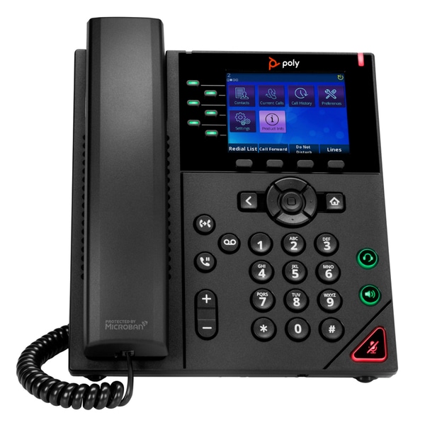 Poly OBi VVX 350 6-Line IP Phone and PoE-enabled