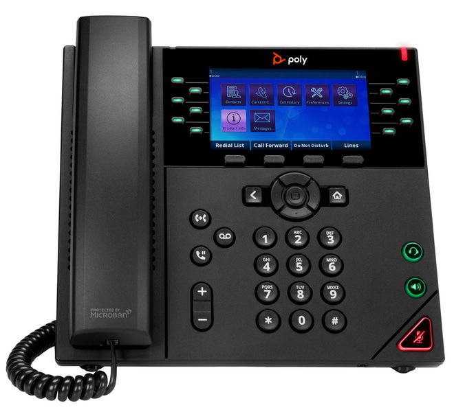 Poly OBi VVX 450 12-Line IP Phone and PoE-enabled