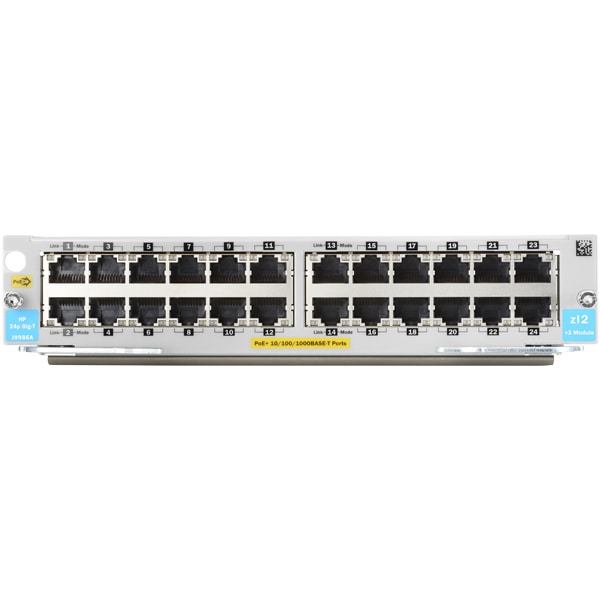 HPE Aruba 24port 10/100/1000BASE-T PoE+ v3 zl2 Module