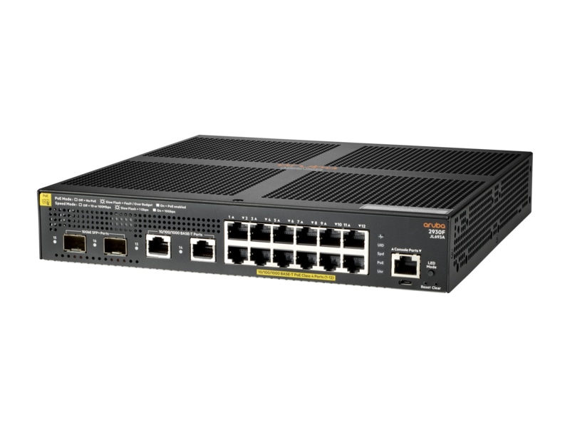 HPE Aruba 2930F 12G PoE+ Switch