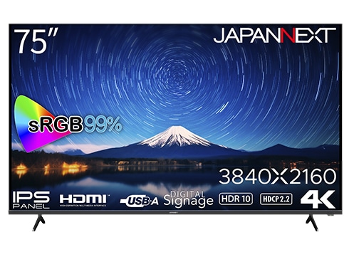 tfBXvC 75^/3840×2160/HDMI×3/ubN/Xs[J[FL/2Nۏ