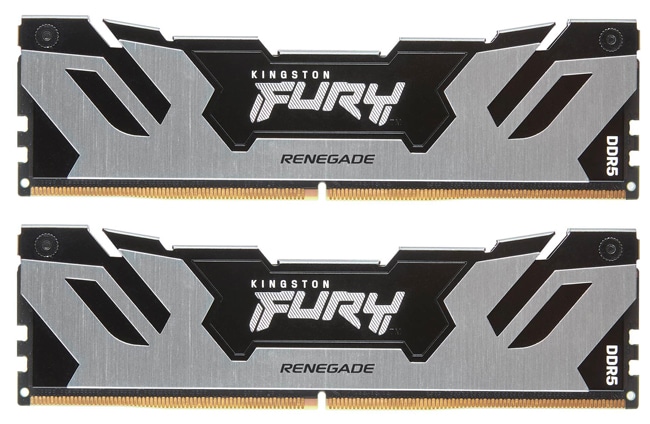 96GB DDR5 6400MT/s CL32 DIMM (Kit of 2) FURY Renegade Silver XMP