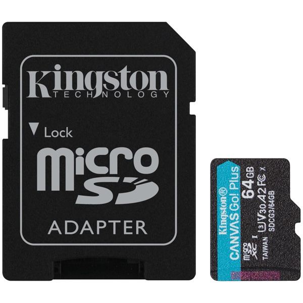 64GB microSDXCJ[h Canvas Go! Plus Class 10 UHS-I U3 170R/70W SDA_v^t