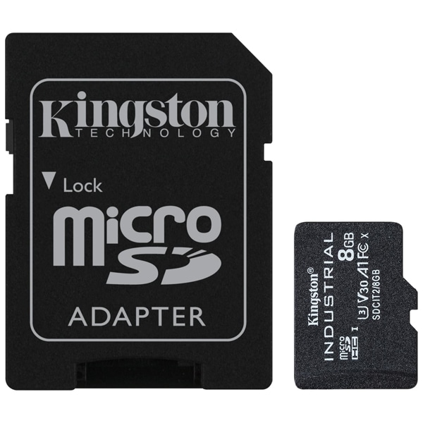 8GB microSDHC UHS-I Class 10 YƃO[hxΉJ[h + SDA_v^t