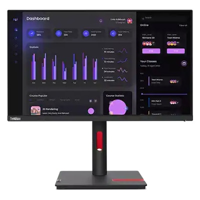 ThinkVision T24i-30 i23.8^/1920×1080/AiO(mini D-Sub 15PIN) x1ADisplayPort x1AHDMI x1//Xs[J[Ȃj