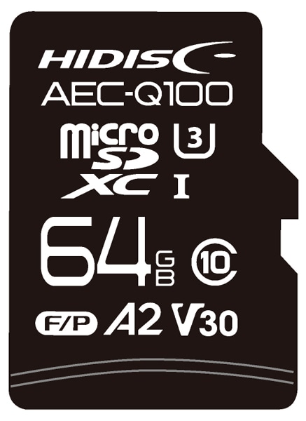 AEC-Q100Ή HIDISC ԍڗprV30 U3XybN microSDXCJ[h 64GB