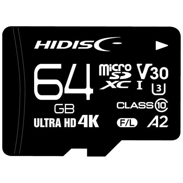 microSDXCJ[h ^Cv 64GB Class10 UHS-1Xs[hNX3 V30 A2Ή SDϊA_v^t