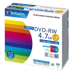 DVD-RW 4.7GB CPRM PCf[^p 2{Ή 10XP[X Ch\