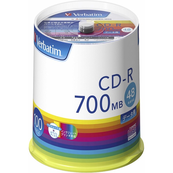 CD-R(Data) 700MB 48{ 100Xsh CNWFbgv^Ή