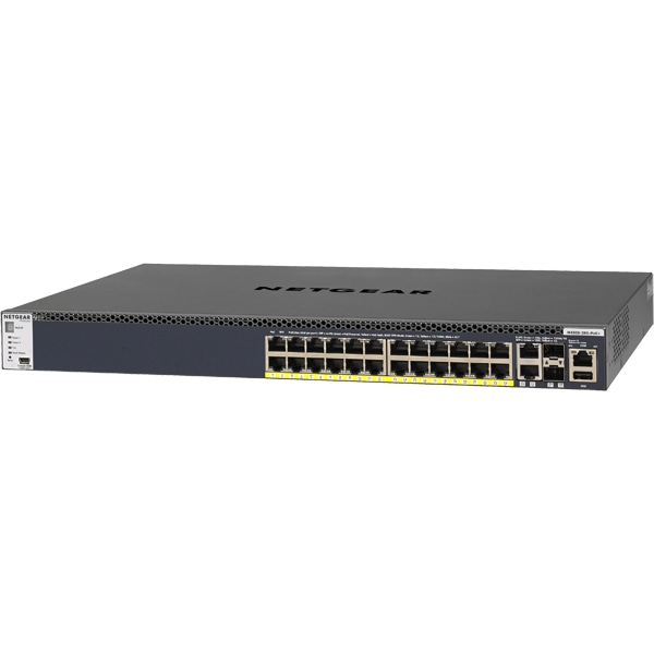 M4300-28G-PoE+ 1000BASE-T 24|[giPoE+Ήj + 10GBASE-T 2|[g + 10G SFP+ 2Xbg Layer3}l[WXCb`iX^bJuj 630W budget