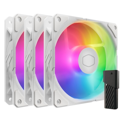 SickleFlow Edge White 120 ARGB 3-Pack Fan Kit/uSickleFlow Edgev120mm ARGBP[Xt@3pbN/zCg/A1 Mini LEDRg[[t