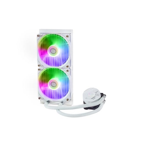 MasterLiquid 240L Core ARGB White / 240mmȈՐ /120mmARGBt@ / zCgJ[f / Intel LGA1700Ή / AMD AM5/AM4/AM3\PbgΉ