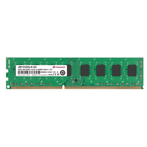 PC3-10600 (DDR3-1333) Ή 240s CL9 1.5V DDR3 U-DIMM 4GB