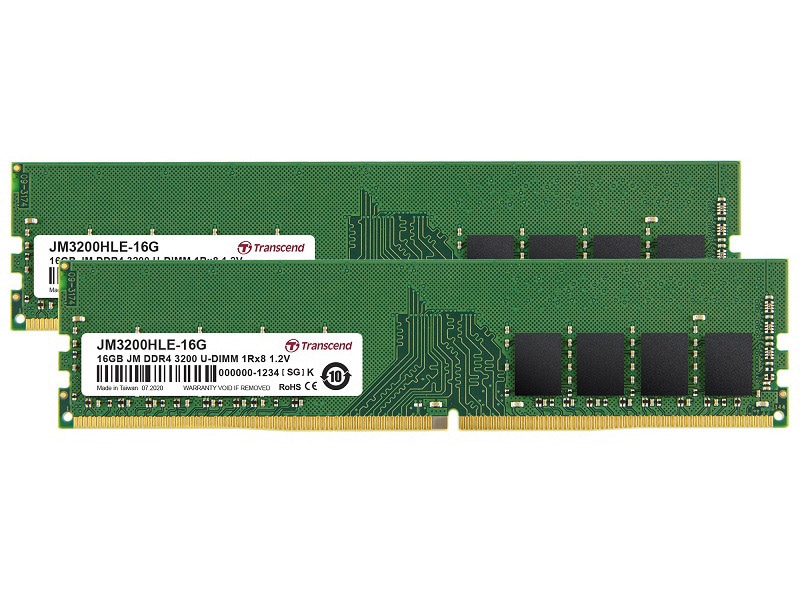 32GB KIT JM DDR4 3200 U-DIMM 1Rx8 2Gx8 CL22 1.2V