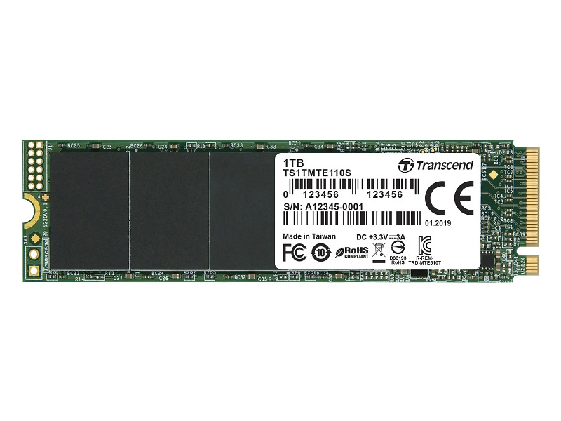 SSD NVMe M.2 Type2280 PCIe Gen3×4 1TB