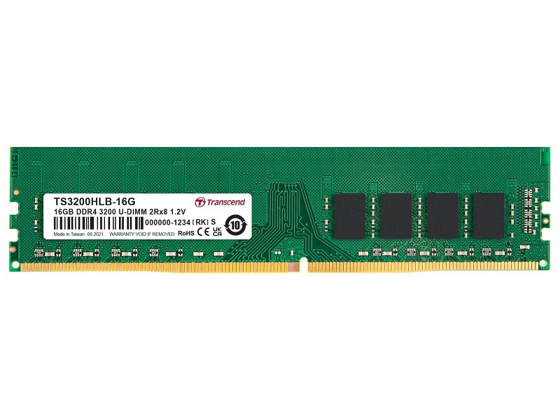 16GB DDR4 3200 U-DIMM 2Rx8 1Gx8 CL22 1.2V