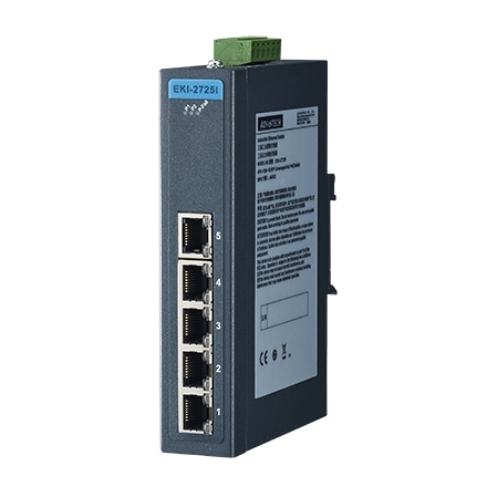 YƗpR~jP[VEKI ETHERNET DEVICE 5-port Ind. Unmanaged GbE Switch W/T