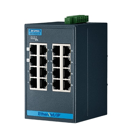 YƗpR~jP[VEKI 16-port Entry Level Managed Switch Supporting EtherNet/IP Extreme Temp