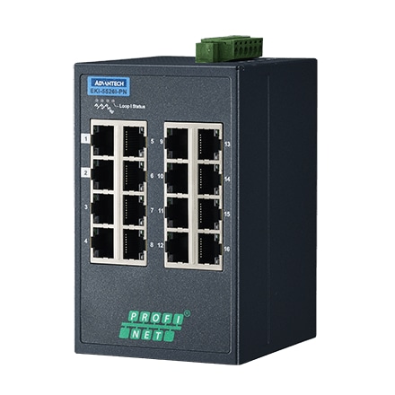 YƗpR~jP[VEKI 16-port Entry Level Managed Switch Supporting Profinet Extreme Temp