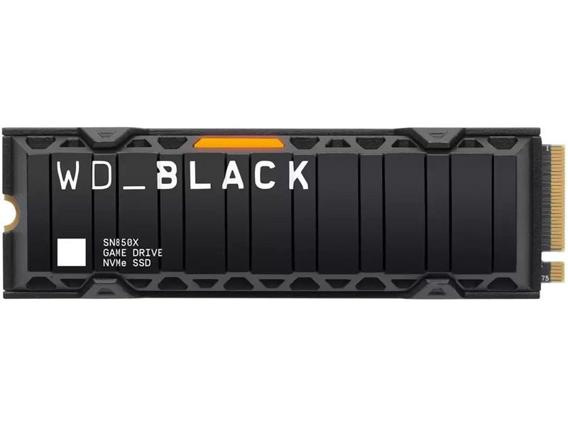 WD BLACK SN850X NVMe PCIe Gen4 SSD 5Nۏ Heatsinkt 2TB WDS200T2XHE