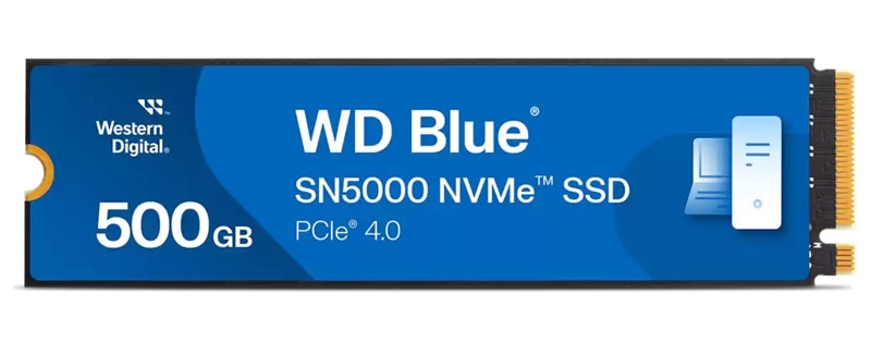 SSD 500GB WD Blue SN5000 (ǎő 5000MB/b) M.2-2280 NVMe WDS500G4B0E